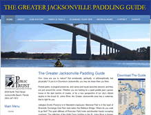 Tablet Screenshot of greaterjacksonvillepaddlingguide.org